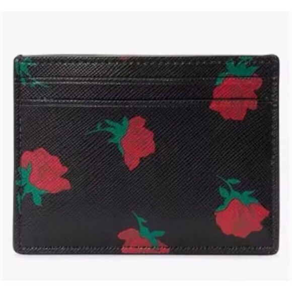 Disney X Kate Spade New York Madison Rose Toss Slim Card Holder KE995 EUC - Picture 3 of 3